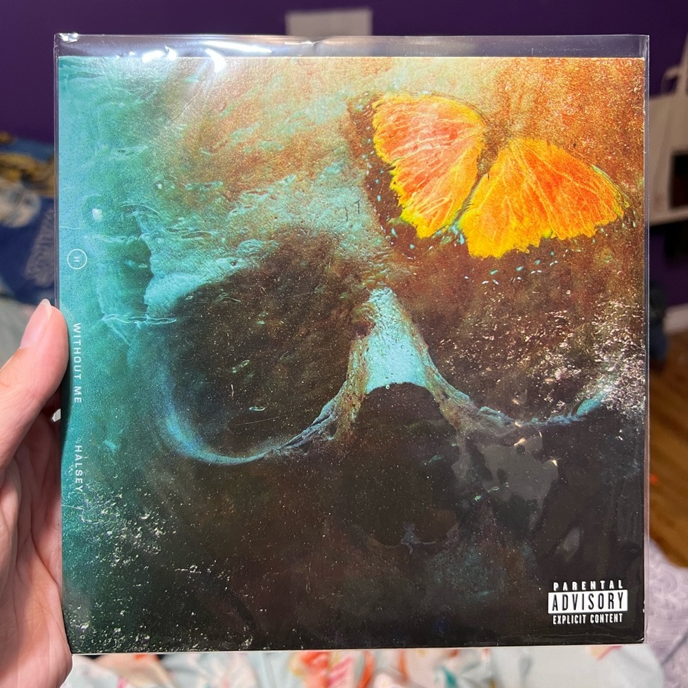 HALSEY WITHOUT ME 7” VINYL LIMITED EDI CLEAR BLUE